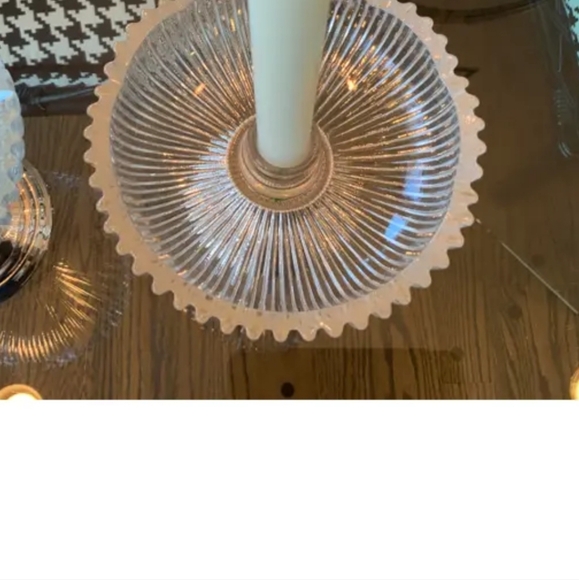 Set of 2 Glass candle insirts to dress up your christmas - Picture 3 of 11